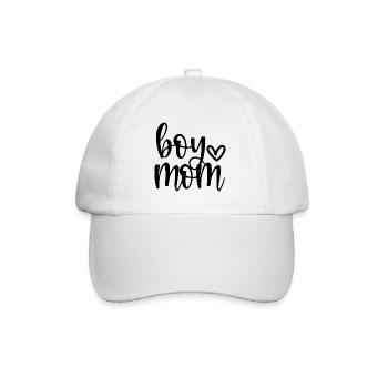 Boy Mom - Boy Mama Mom Of Boys - Baseball Cap - white/white - Front