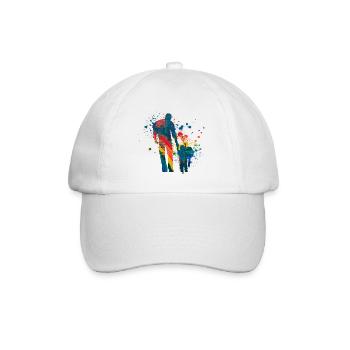 Père et fille - Casquette classique - blanc/blanc - Devant