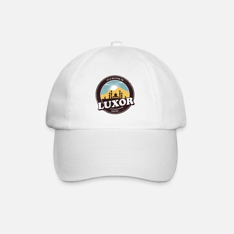 Luxor Egypte Vintage Mosquée Design - Casquette classique - blanc/blanc