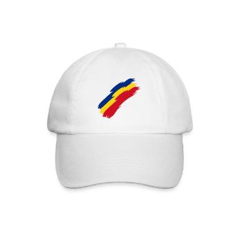 Romania Flag Colors - Baseball Cap - white/white - Front