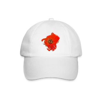 Flowers Rose orange - Baseball Cap - white/white - Front