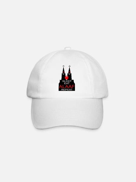 Kölsch Köln Kölle Dom Rhing Karneval Nase Alaaf - Baseballkappe - Weiß/Weiß