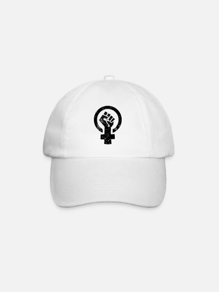 Frauen Power Venus Symbol - Baseballkappe - Weiß/Weiß