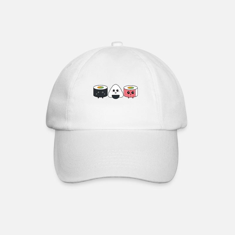Trio de sushi - Casquette classique - blanc/blanc