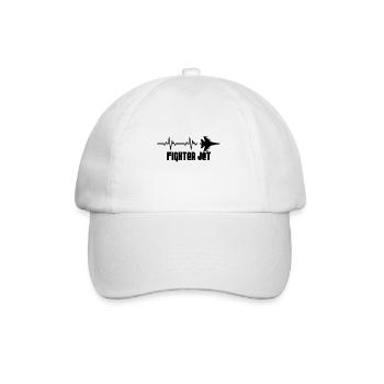 Avion de chasse heartbeat - Casquette classique - blanc/blanc - Devant