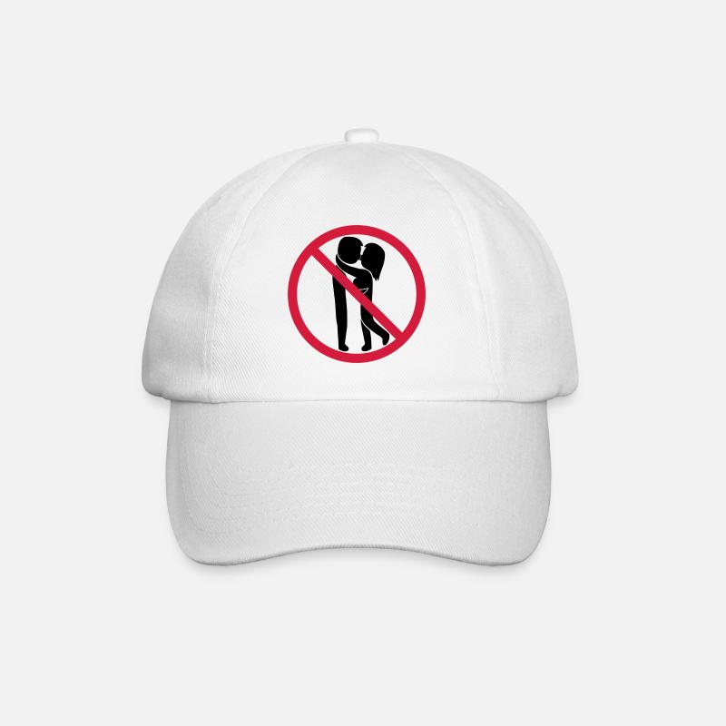 Signe interdit de baiser - Casquette classique - blanc/blanc