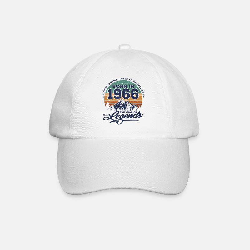 Legenden werden 1966 geboren - Baseballkappe - Weiß/Weiß