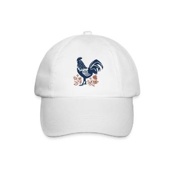 Hahn - Baseballkappe - Weiß/Weiß - Vorne