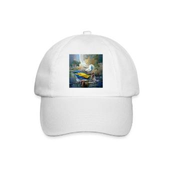 Peace for the Ukrainians, stand with Ukraine - Baseball Cap - white/white - Front