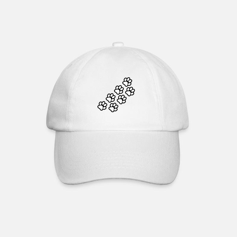 Pattes de chien et de chat - Casquette classique - blanc/blanc