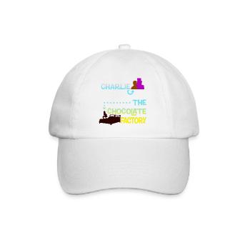 Charlie and the weird chocolate "maker" - Baseball Cap - white/white - Front