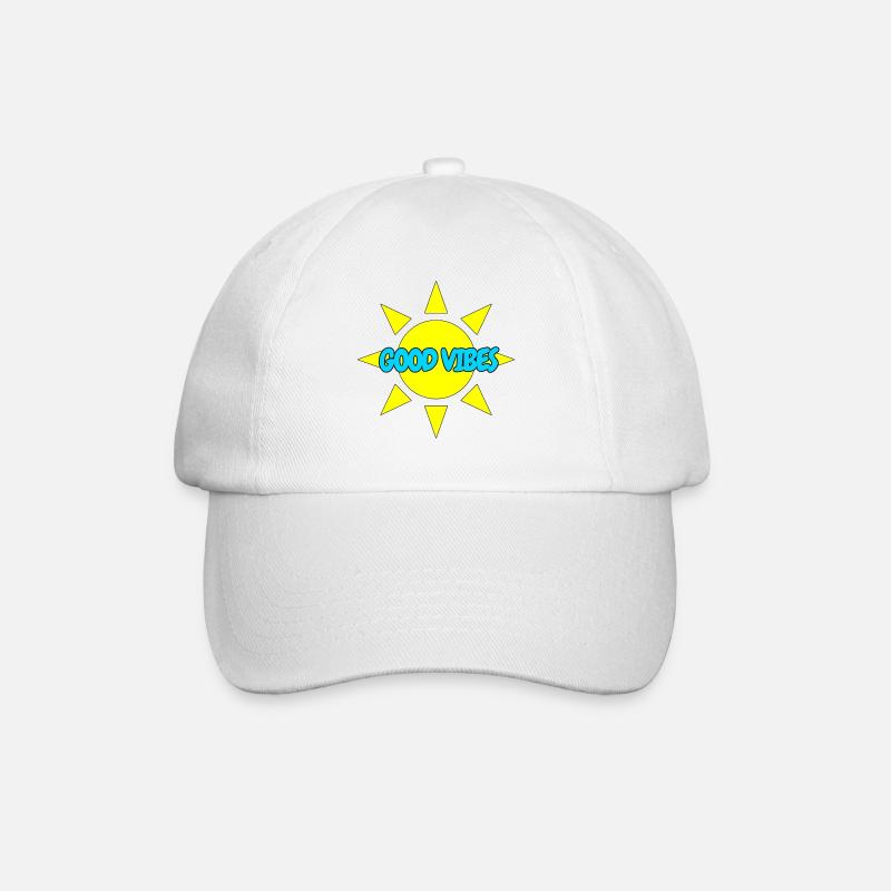BONNES VIBRATIONS - Casquette classique - blanc/blanc
