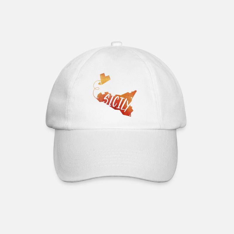 Sicile - Casquette classique - blanc/blanc