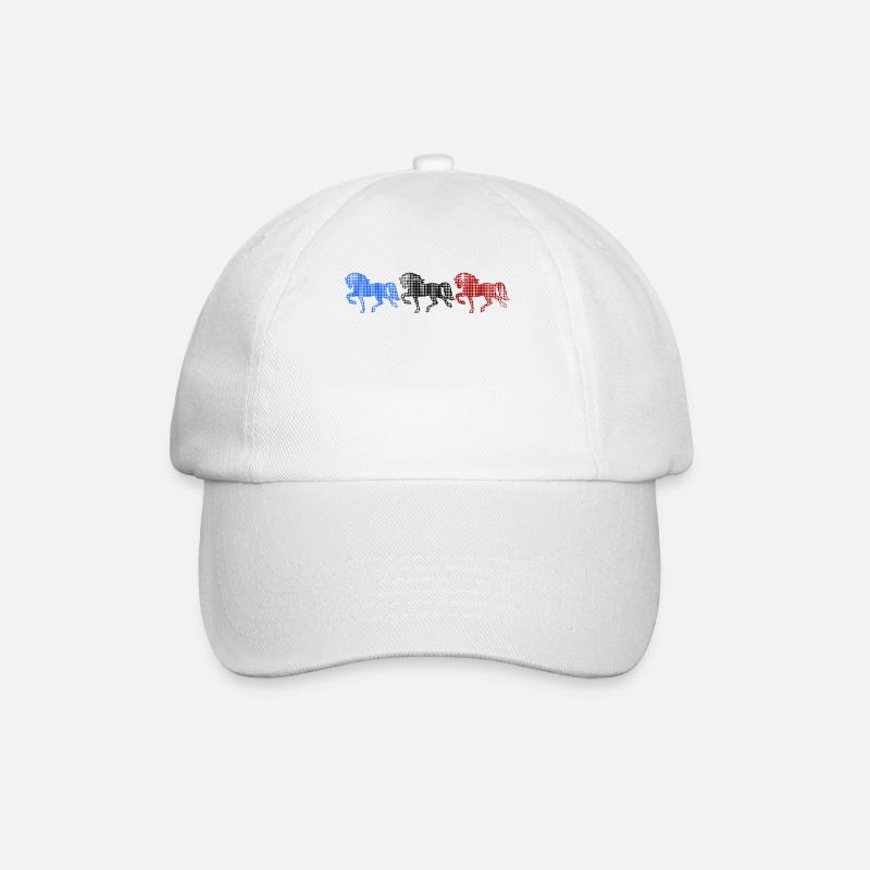 Islandpferde Galopp Pferde Hengst Pferdefan - Baseballkappe - Weiß/Weiß