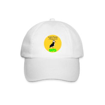 Saint-Pierre und Miquelon - Baseballkappe - Weiß/Weiß - Vorne