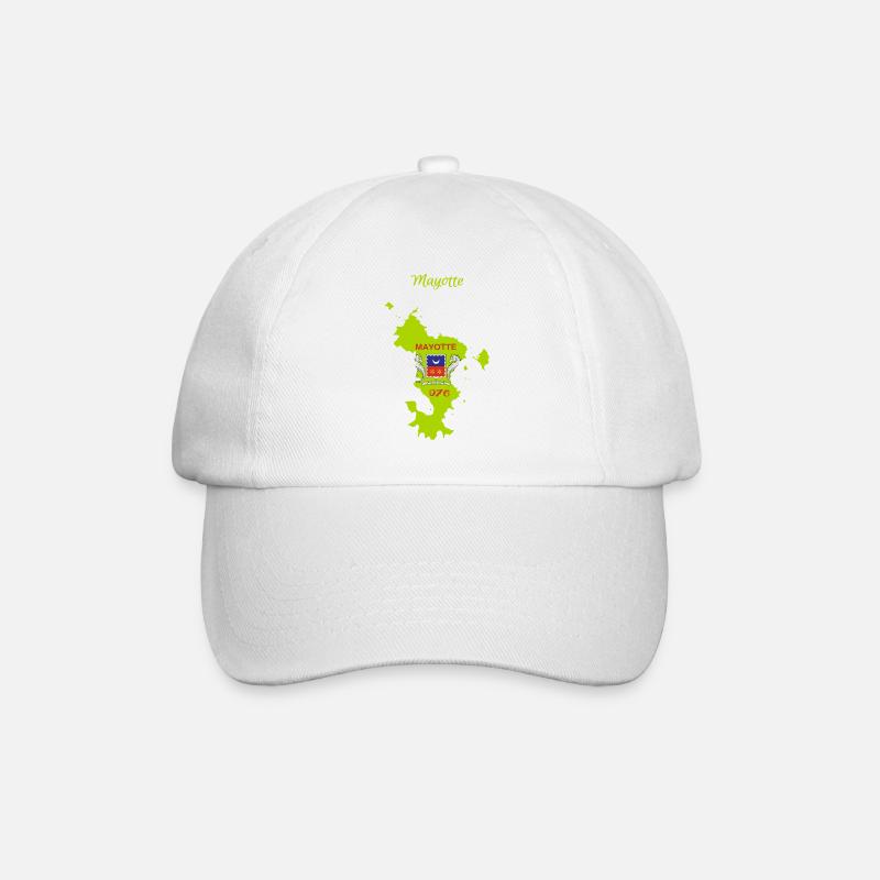 Mayotte - Baseballkappe - Weiß/Weiß