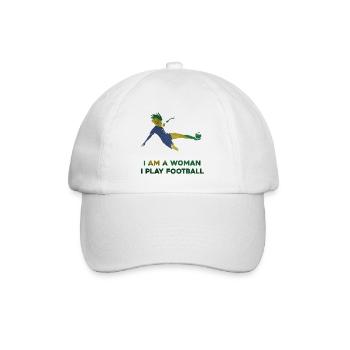 Frauenfußball - Baseballkappe - Weiß/Weiß - Vorne