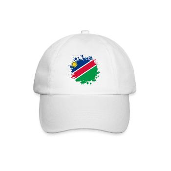 Namibia flags blob design - Baseball Cap - white/white - Front