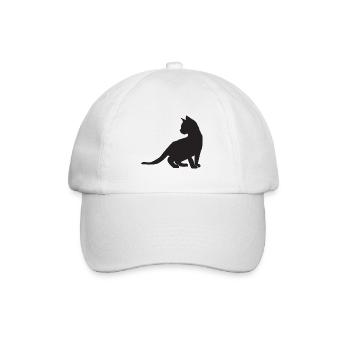 Kitten design - Baseball Cap - white/white - Front