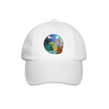 Paysage Écureuil Outdoor Nature Lovers - Casquette classique - blanc/blanc - Devant