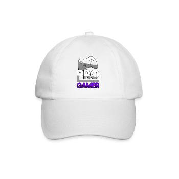 PRO GAMER (Purple) + Controller - Gaming - Baseball Cap - white/white - Front