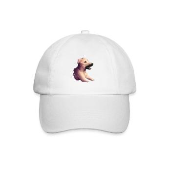 Kombai Hund Aquarell Farbe Illustration - Baseballkappe - Weiß/Weiß - Vorne