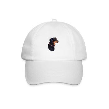 Slovensky Kopov Dog Watercolor Sketch Illustration - Baseball Cap - white/white - Front