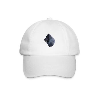 Illustration de l’aquarelle du chien lapphund suédois - Casquette classique - blanc/blanc - Devant