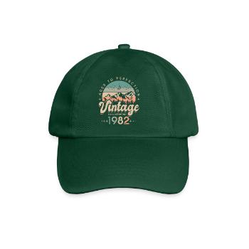 1982 Vintage anniversary 40 years - Baseball Cap - bottle green - Front