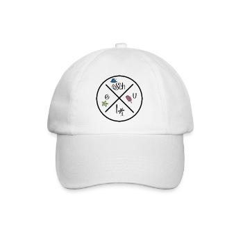 Lustige Geschenke für Kinder - Baseballkappe - Weiß/Weiß - Vorne