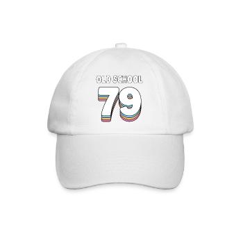 Old School 79 Retro Gift - Baseball Cap - white/white - Front