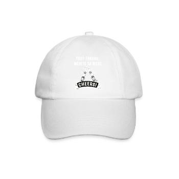Tout travail mérite sa bière - Casquette classique - blanc/blanc - Devant