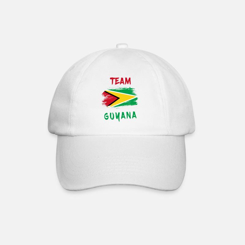 Drapeaux de l'équipe Guyane - Casquette classique - blanc/blanc