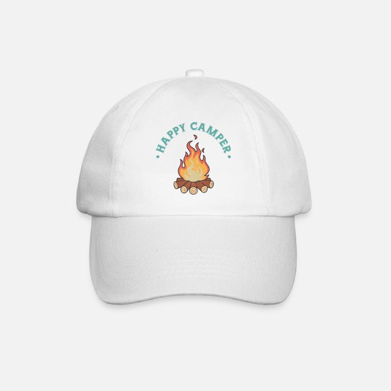 Happy Camper - Casquette classique - blanc/blanc