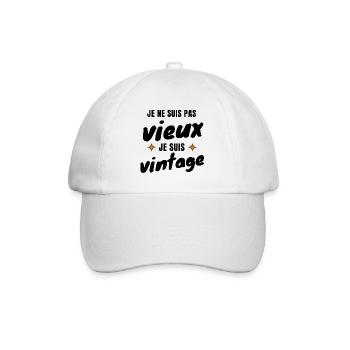 I'm not Old I'm Vintage - Baseball Cap - white/white - Front
