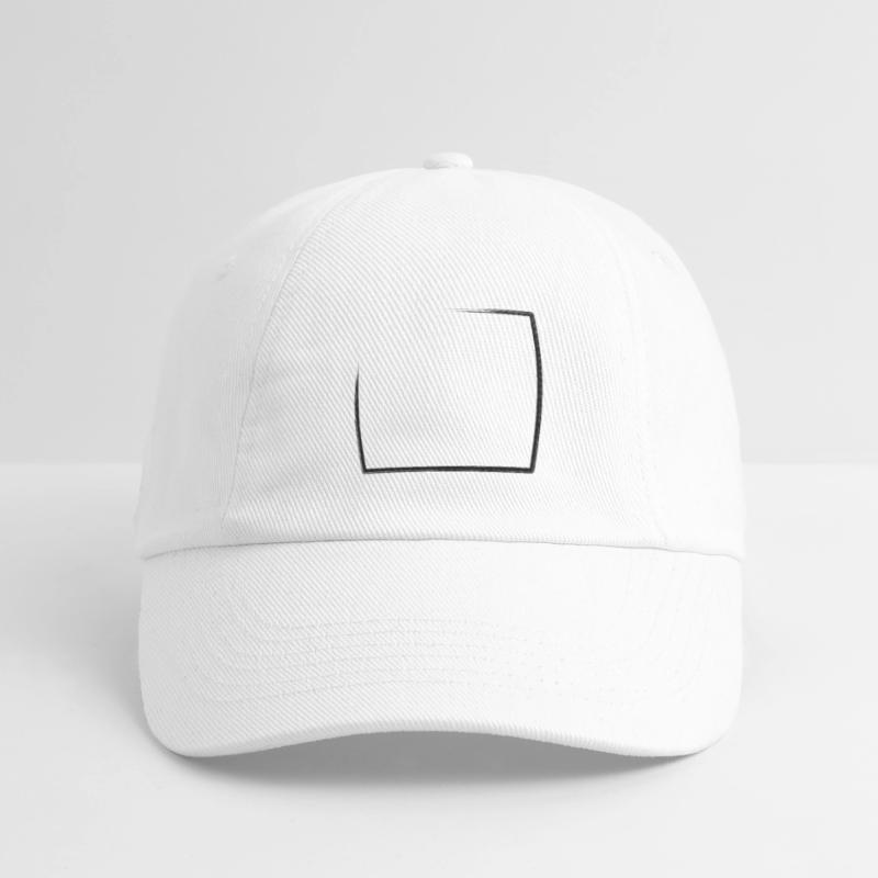 Weathered rectangular frame Baseball Cap
