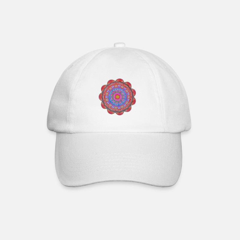 Explosion de couleurs du Cercle Mandala - Casquette classique - blanc/blanc