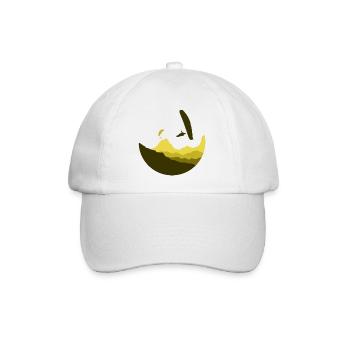 Montagnes en cercle Parapente jaune - Casquette classique - blanc/blanc - Devant