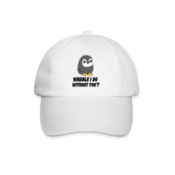 Déclaration d’oiseau froid Manchot animal pôle Sud - Casquette classique - blanc/blanc - Devant