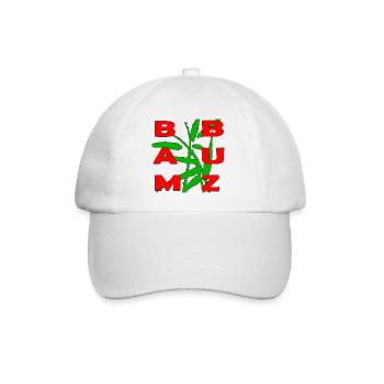 Bambuz merch - Baseballkappe - Weiß/Weiß - Vorne