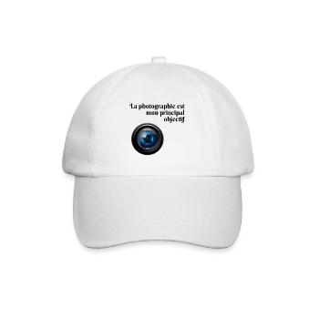 La photographie est mon principal objectif - Casquette classique - blanc/blanc - Devant