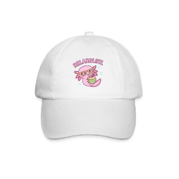 Cute Chilling Axolotl Relaxolotl Relax A Lot - Baseball Cap - white/white - Front