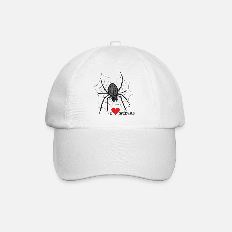 Araignée d’araignée, toile d’araignée, Halloween - Casquette classique - blanc/blanc