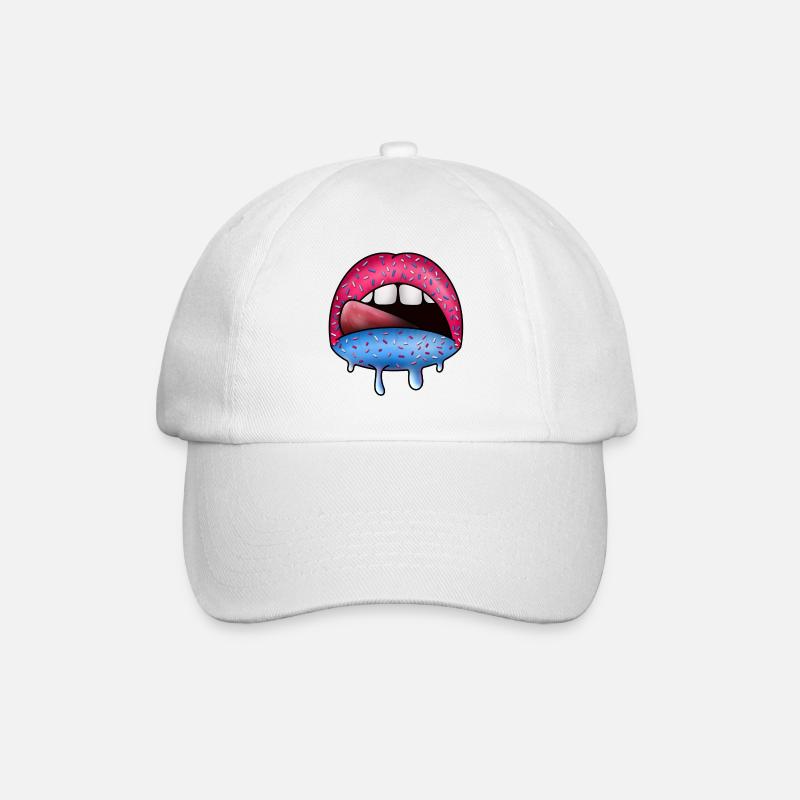 Art goutte néon Sugar Lips - Casquette classique - blanc/blanc