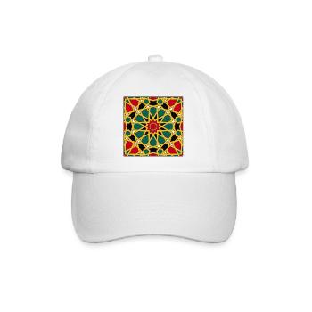 Géométrique islamique coloré royal - Casquette classique - blanc/blanc - Devant