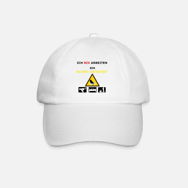 Klima Aktivist - Baseballkappe - Weiß/Weiß