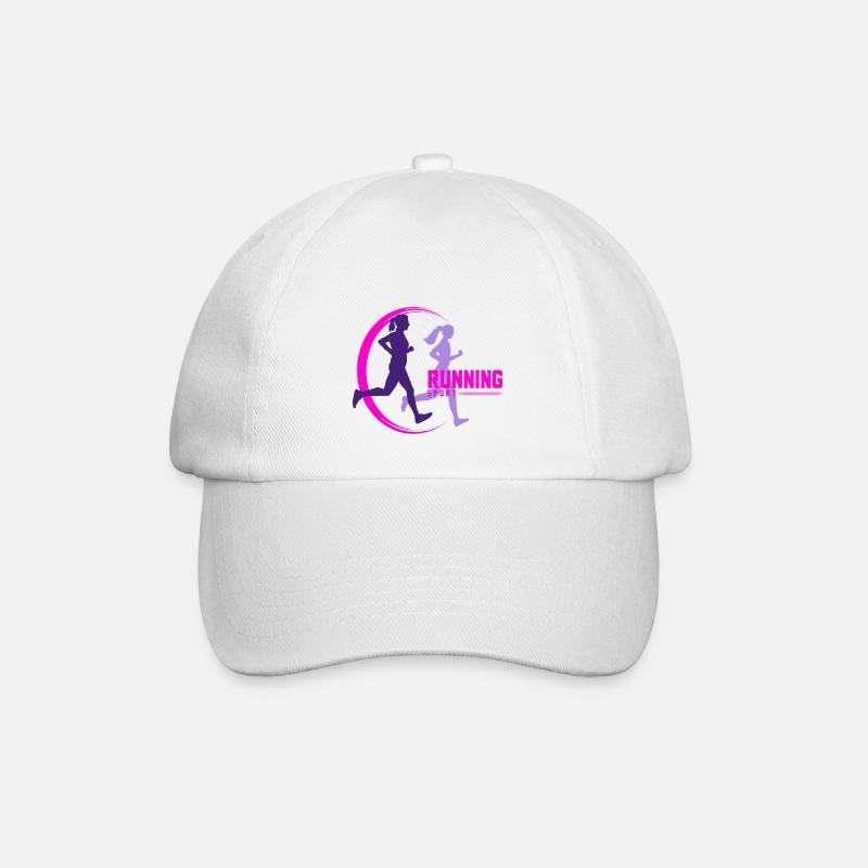running - Casquette classique - blanc/blanc