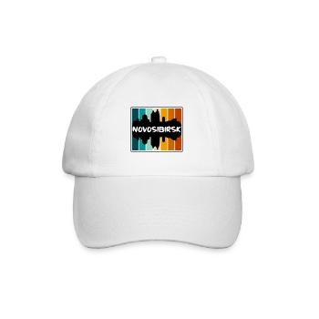Novossibirsk Russie Skyline Silhouette Souve de voyage - Casquette classique - blanc/blanc - Devant