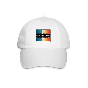 Dusseldorf Germany Skyline Silhouette Travel Souve - Baseball Cap - white/white - Front