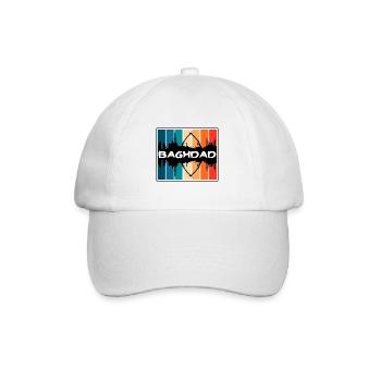 Baghdad Iraq Skyline Silhouette Travel Souvenir - Baseball Cap - white/white - Front